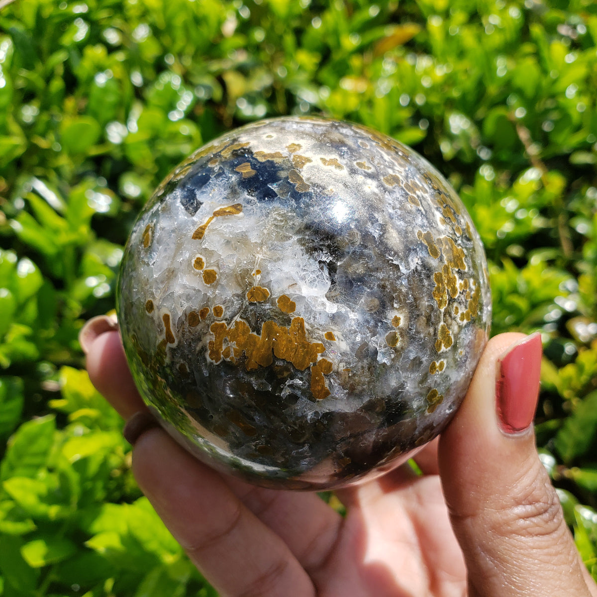 Ocean Jasper Sphere – Elevated Calm