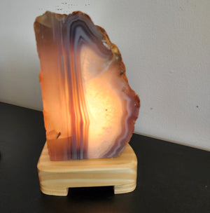 Elevated Calm Agate Lamp