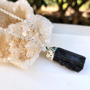 Elevated Calm Black Tourmaline Pendant