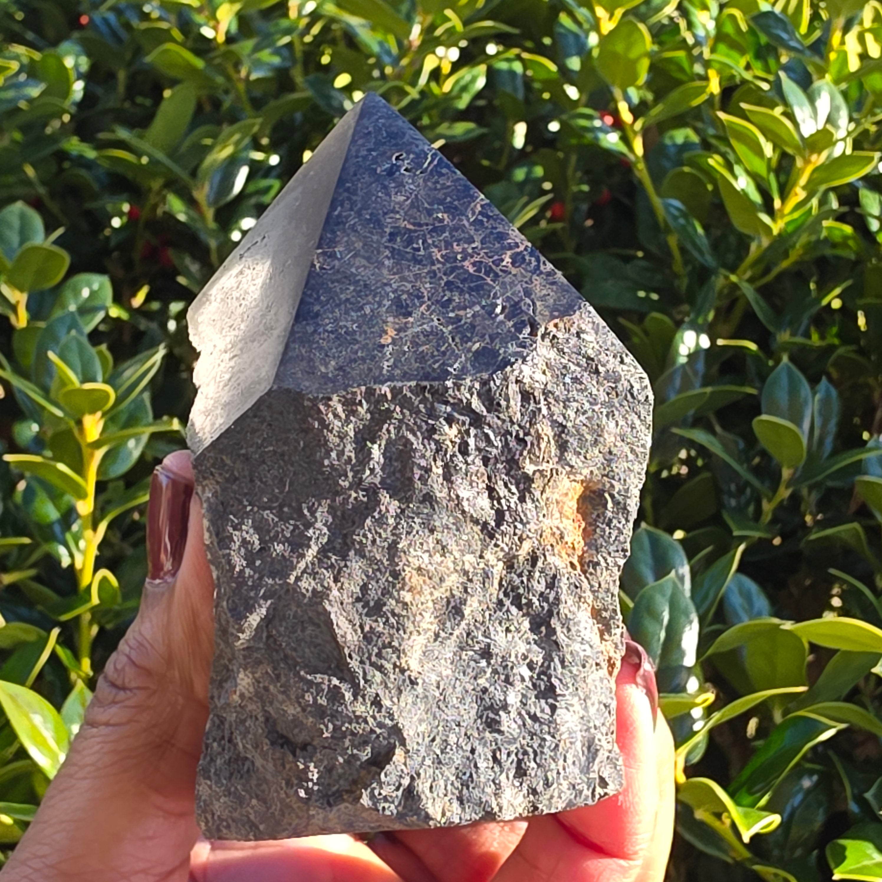 Elevated Calm Black Tourmaline Semi-Polished Point