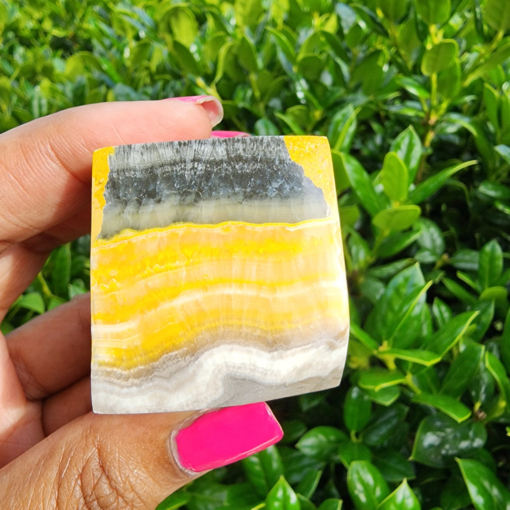 Bumblebee Jasper Cube - C