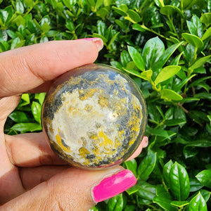 Elevated Calm Bumblebee Jasper Sphere