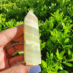 Elevated Calm Green Onyx Banded Calcite