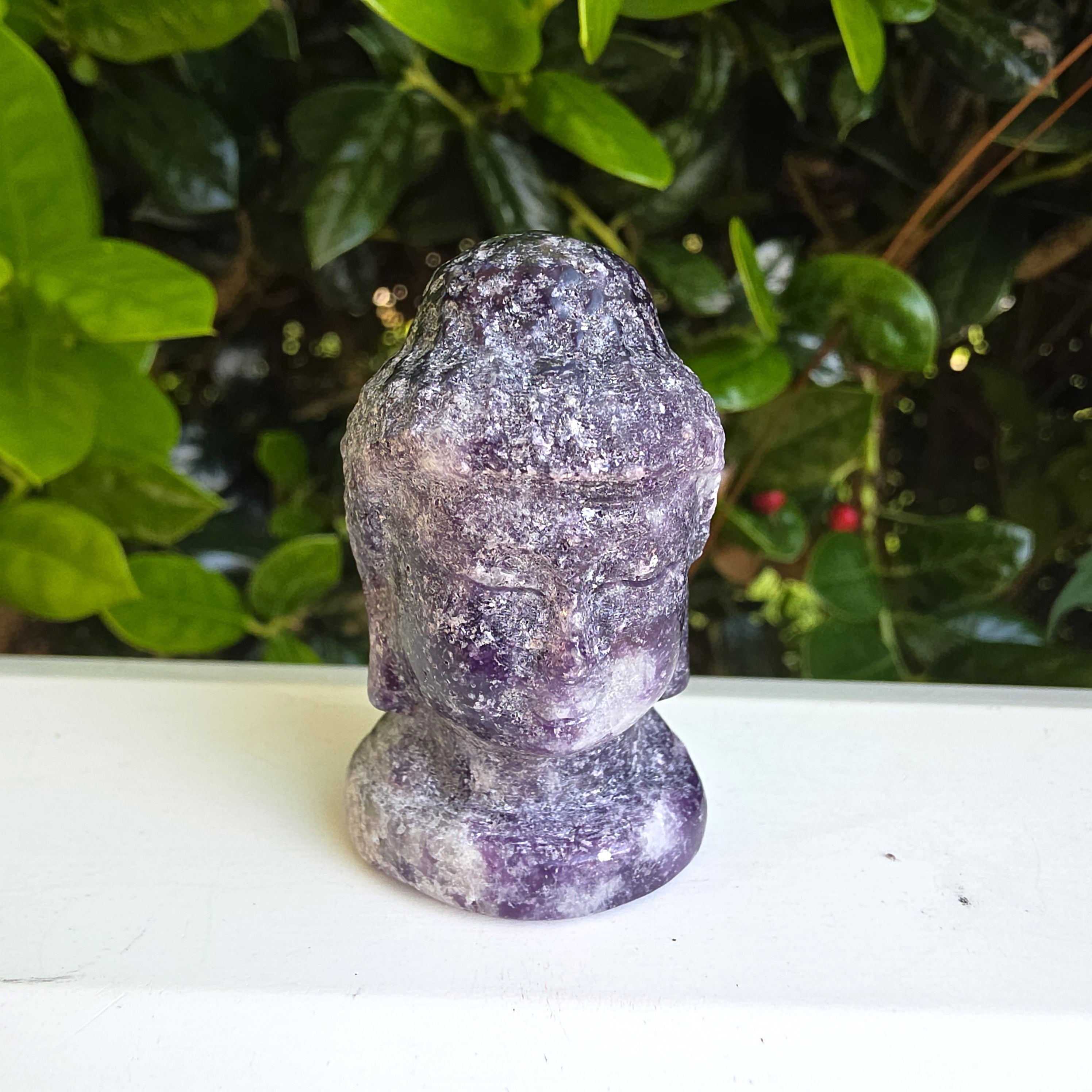 Elevated Calm | Lepidolite Buddha