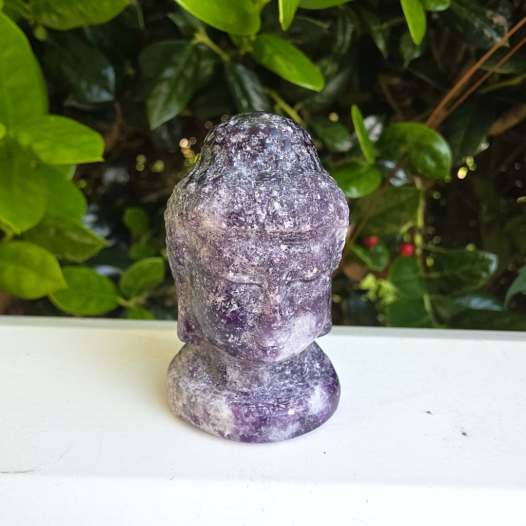 Elevated Calm | Lepidolite Buddha