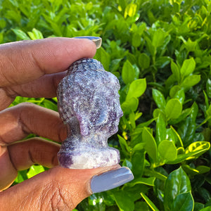 Elevated Calm | Lepidolite Buddha