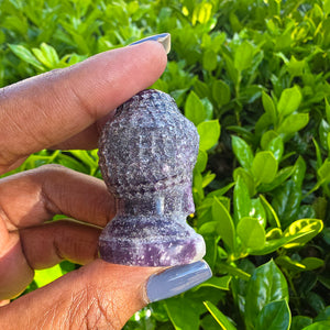 Elevated Calm | Lepidolite Buddha