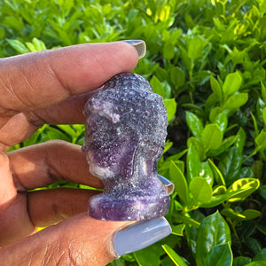 Elevated Calm | Lepidolite Buddha