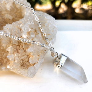 Elevated Calm Clear Quartz Pendant