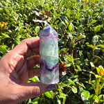 Elevated Calm | Rainbow Fluorite Tower