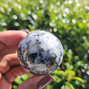 Elevated Calm Rainbow Moonstone Sphere