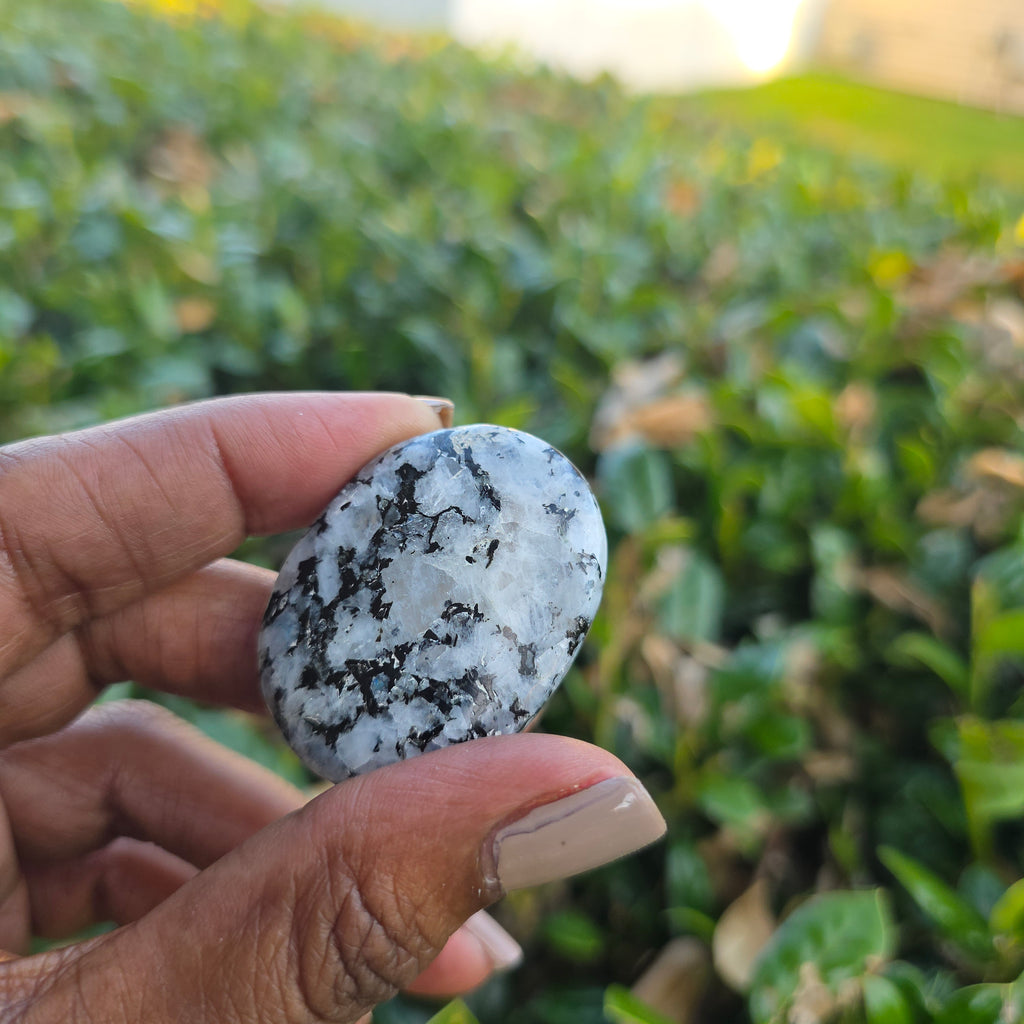 Elevated Calm | Rainbow Moonstone worry stone