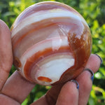 Elevated Calm Red Agate Sphere