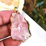 Elevated Calm - Rose Quartz Pendant