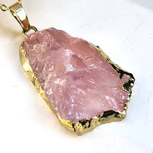 Elevated Calm - Rose Quartz Pendant