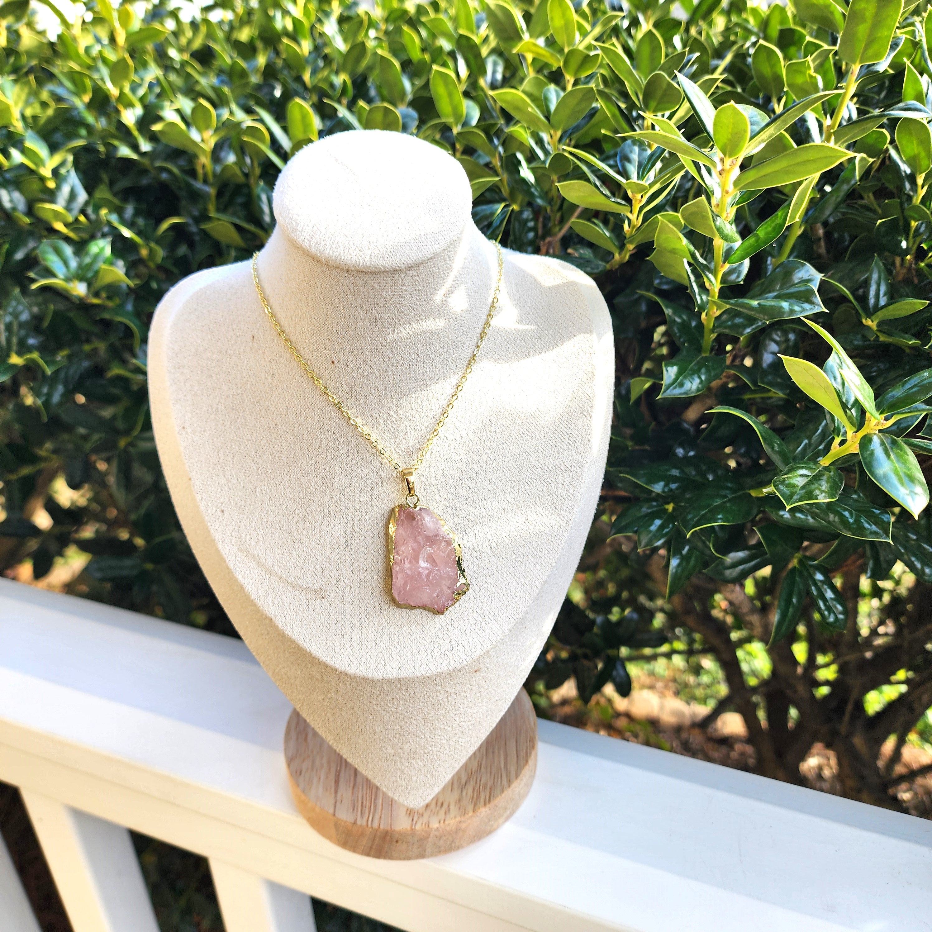 Elevated Calm - Rose Quartz Pendant