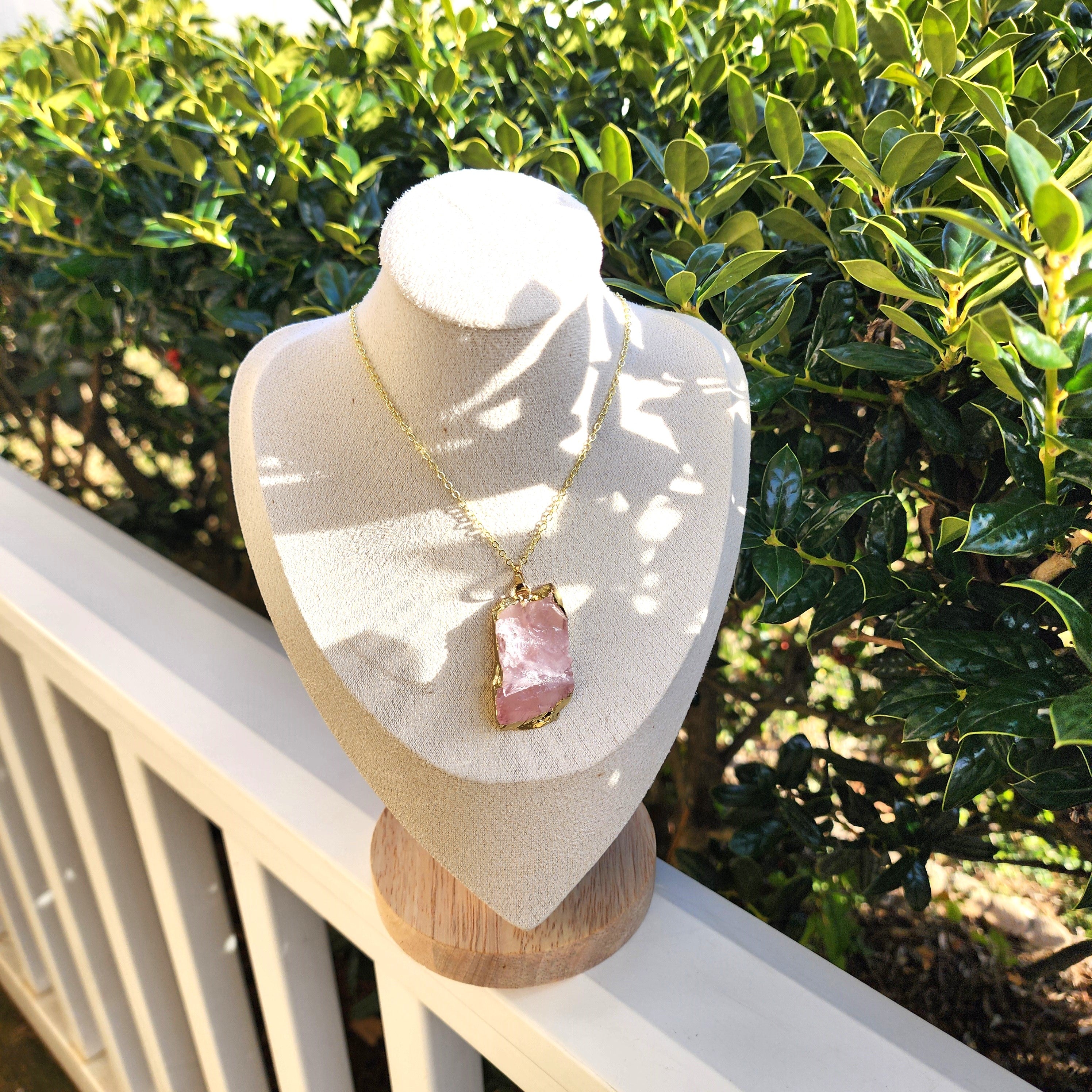 Elevated Calm - Rose Quartz Pendant