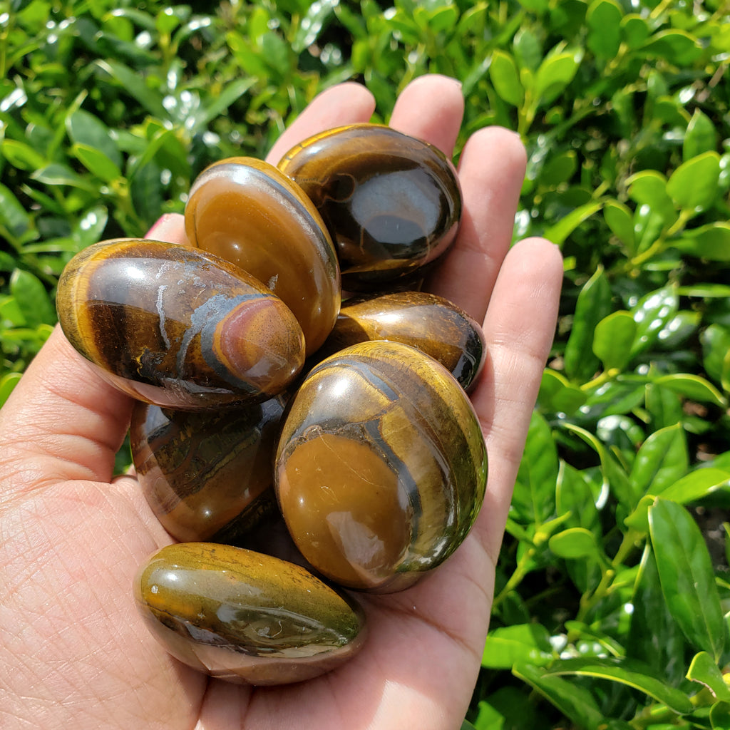 Elevated Calm Tiger Eye Large Tumble