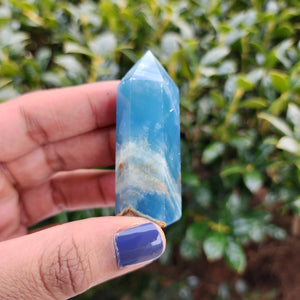 Calcite - Banded Blue