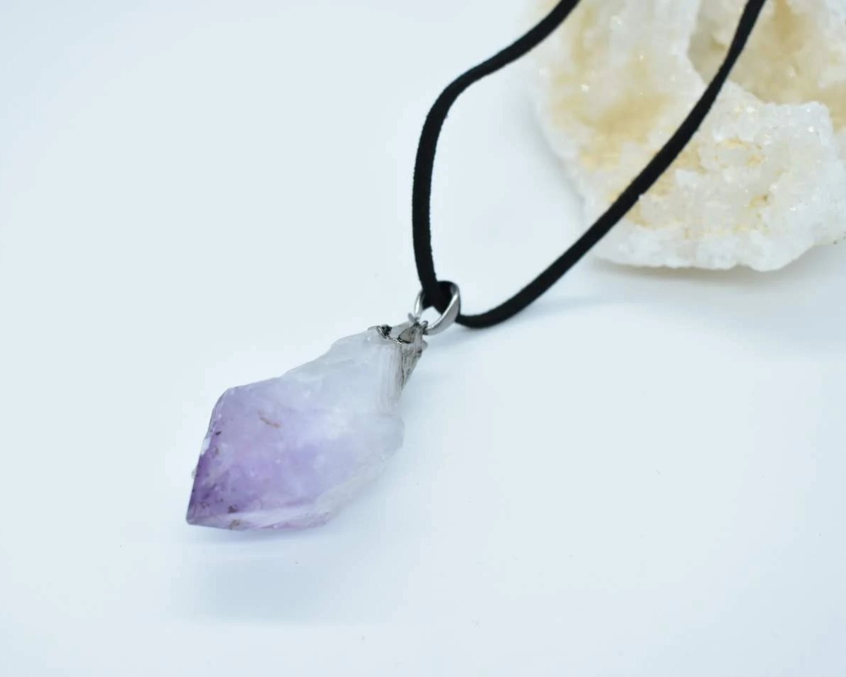 Amethyst Necklace - Raw - Elevated Calm