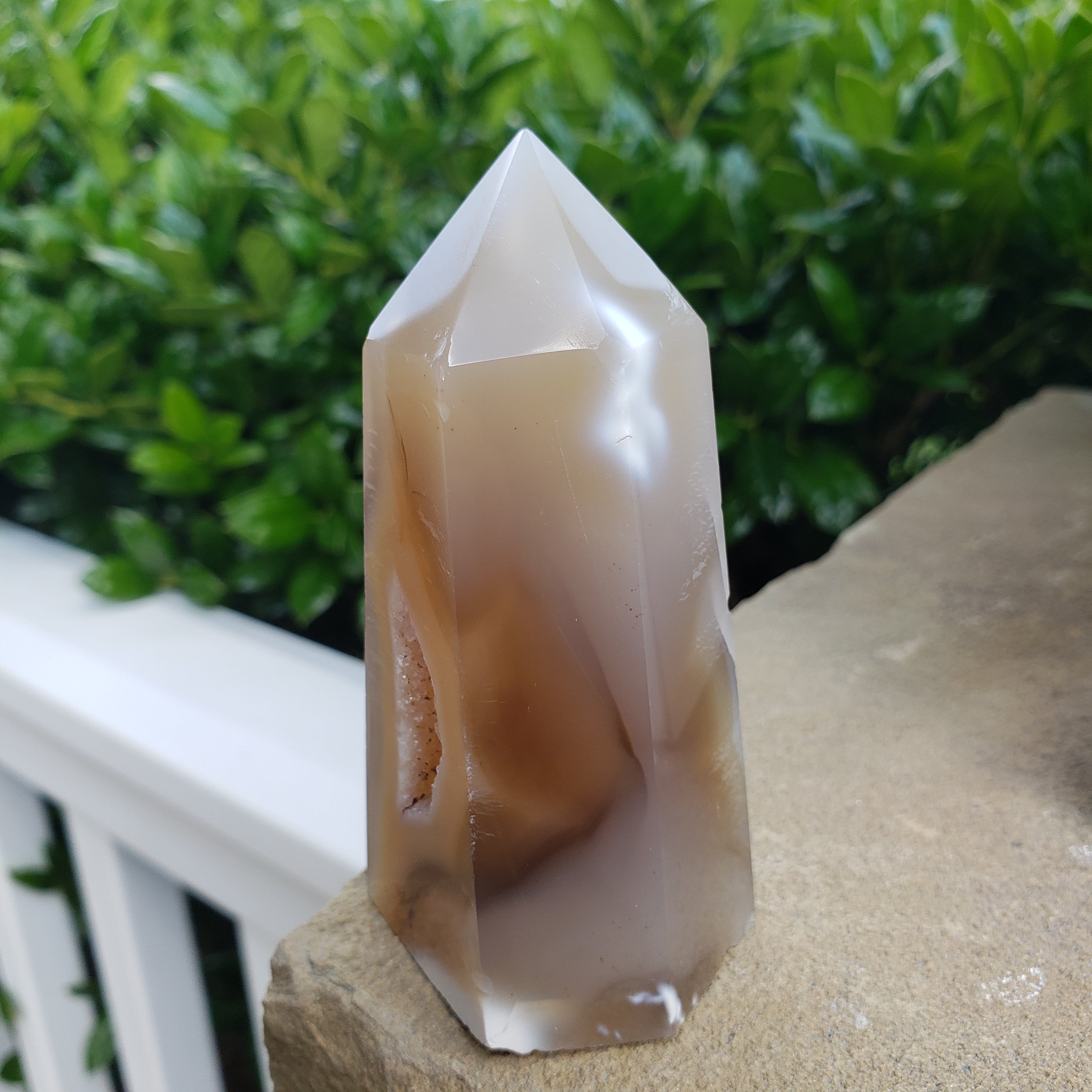 Elevated Calm Druzy Agate Tower