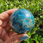 Elevated Calm Blue Apatite SphereElevated Calm Blue Apatite Sphere