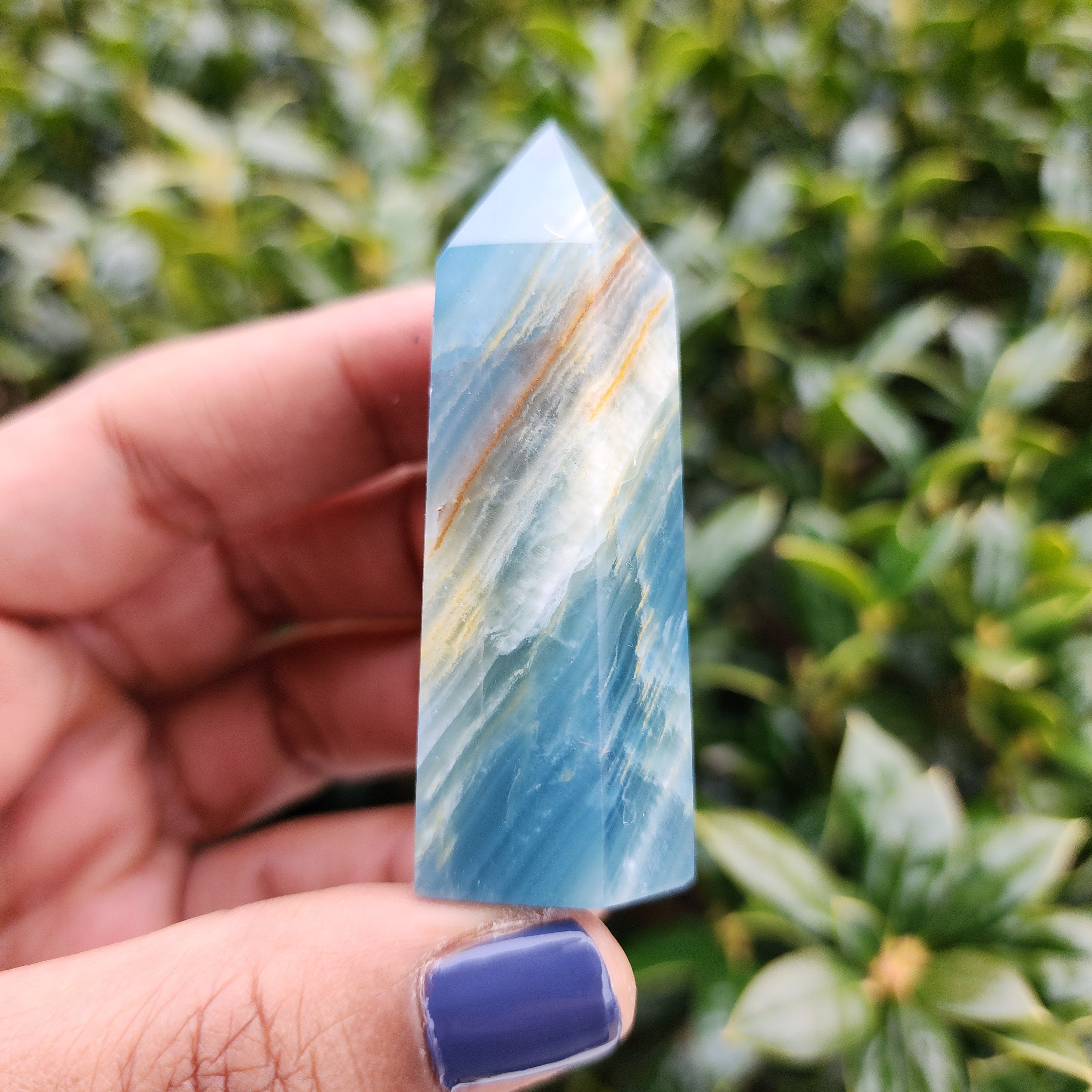 Elevated Calm Blue Onyx Tower
