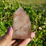 Elevated Calm Fire Quartz Point