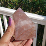 Elevated Calm Fire Quartz Point