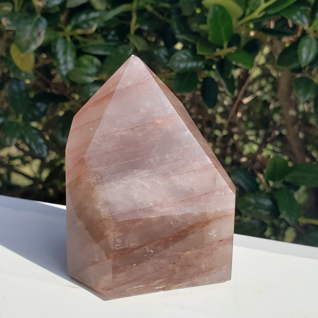 Elevated Calm Fire Quartz Point