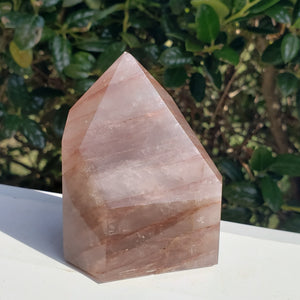 Elevated Calm Fire Quartz Point