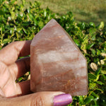 Elevated Calm Fire Quartz Point
