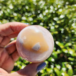 Elevated Calm Flower Agate Sphere