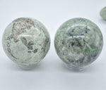 Elevated Calm Green Moonstone Sphere