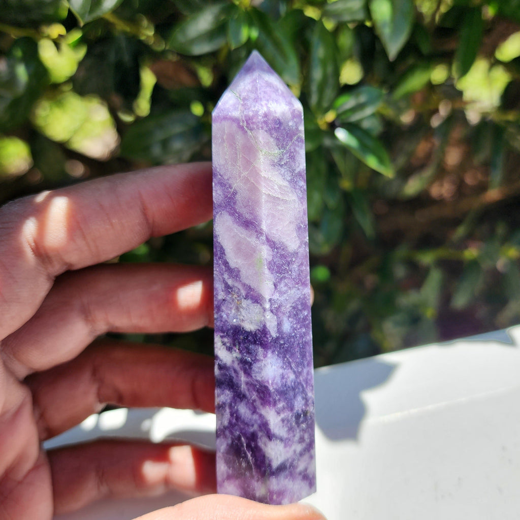 Elevated Calm Lepidolite Tower