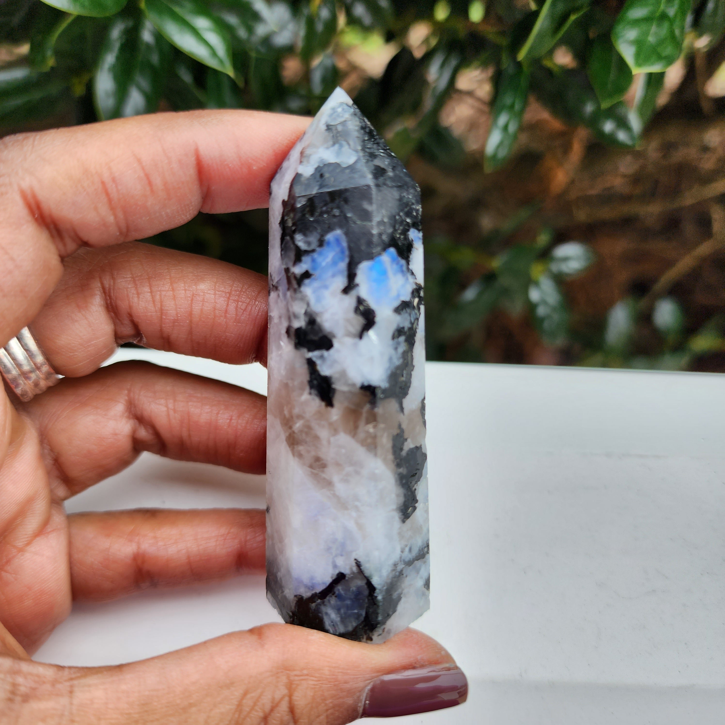 Elevated Calm Rainbow Moonstone Tower