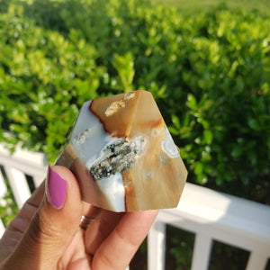 Elevated Calm Ocean Jasper Free Form