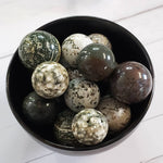 Elevated Calm Ocean Jasper Mini Sphere