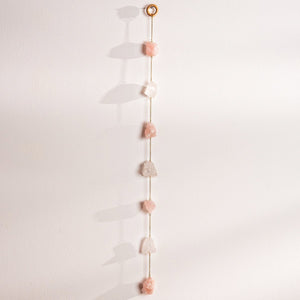 Quartz & Rose Quartz Wall Hanging - Elevated Calm