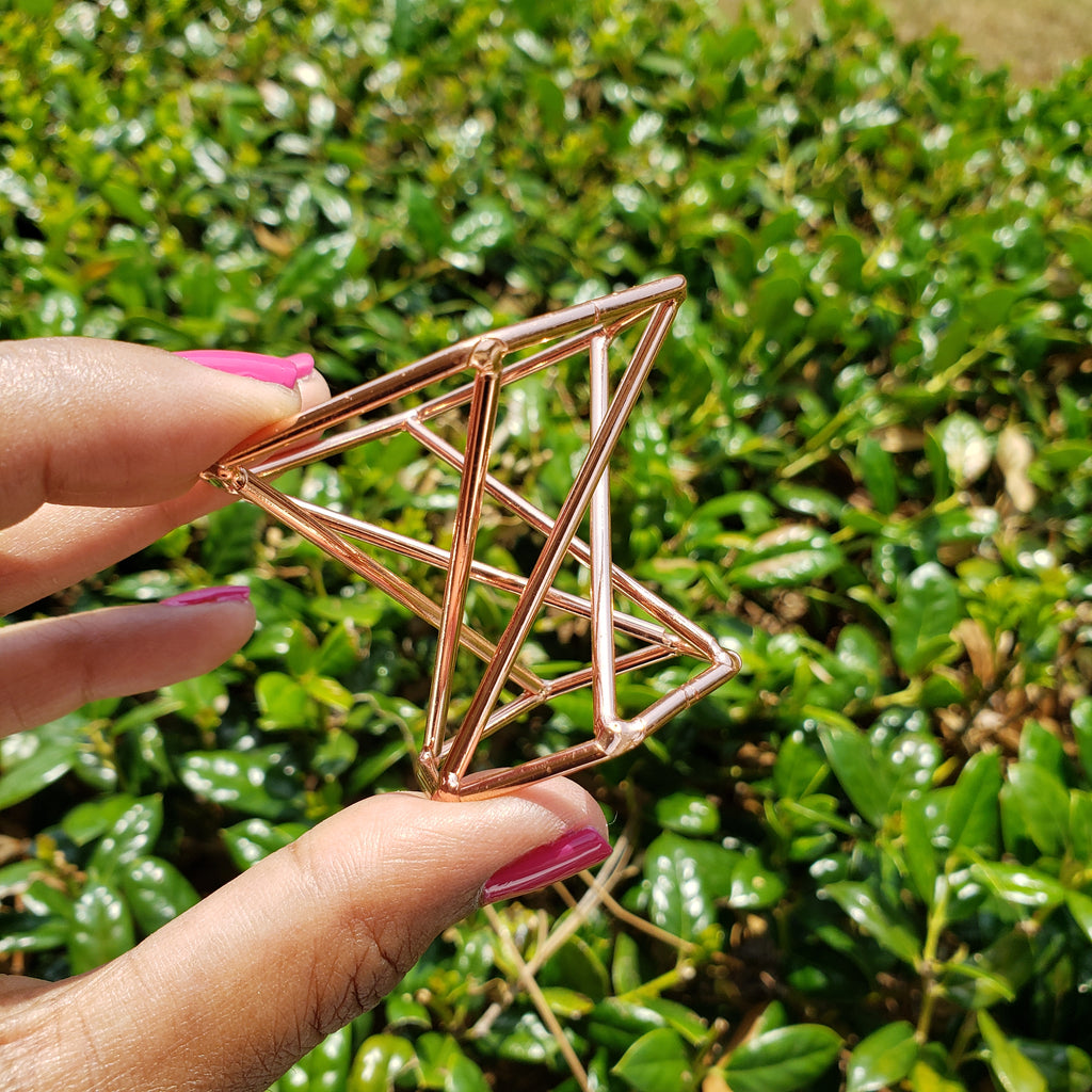 Elevated Calm Rose Gold Sphere Stand